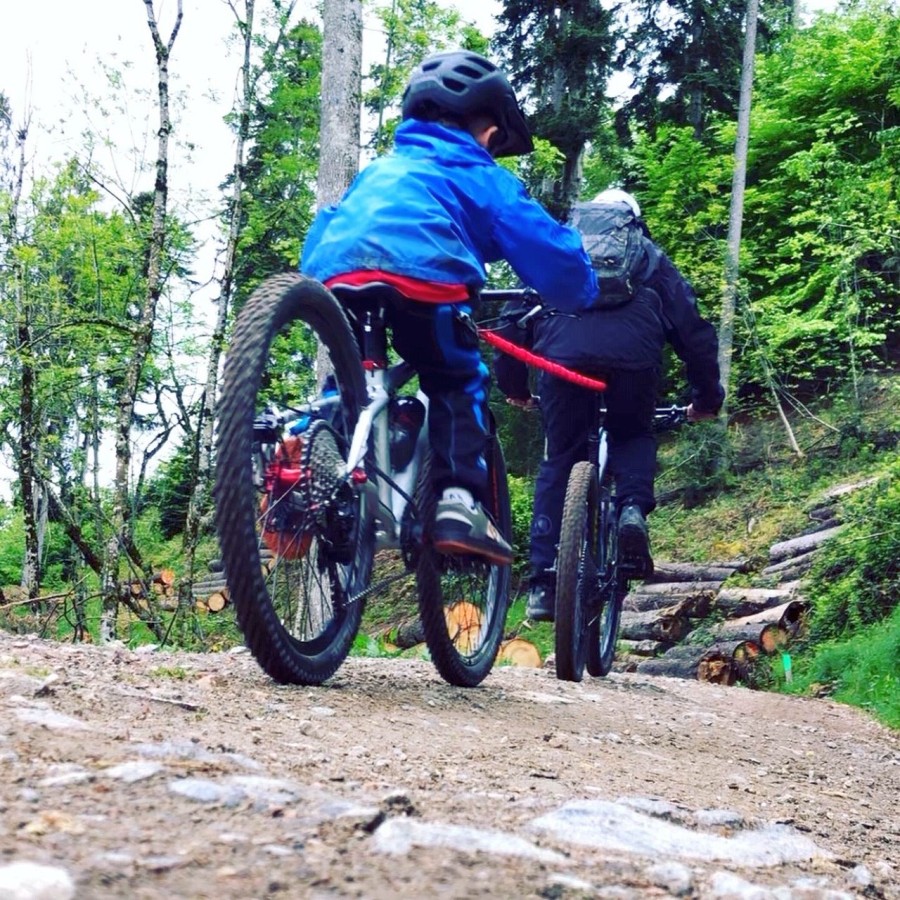 Kaufe Fahrrad-Eltern-Kind-Rallye-Seil zum Abschleppen, Zugseil