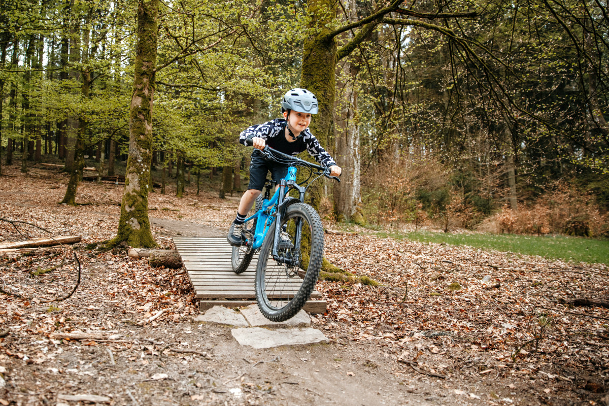 Mit Vario-Sattelstütze im Gelände