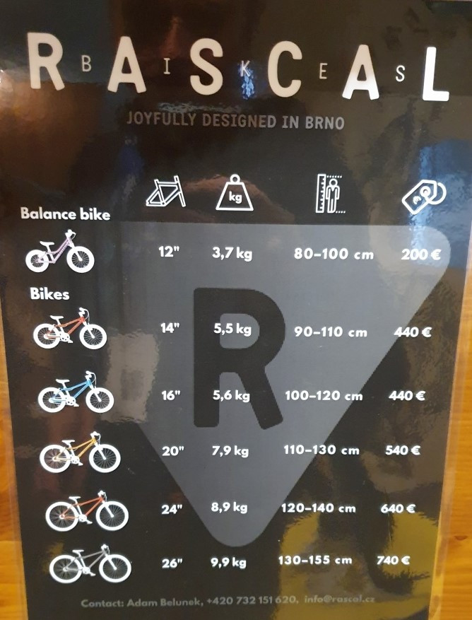 Rascal Bikes - Modellübersicht. Größen, Gewichte, Preise